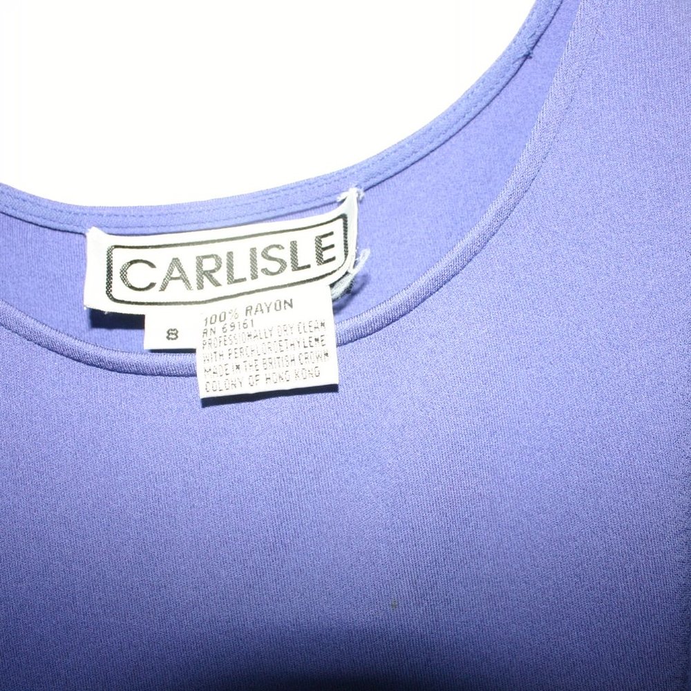 CARLISLE Size 8 Wrap-look Floral Skirt 100% Silk w/Top/Tank in Medium Purple - Picture 7 of 10
